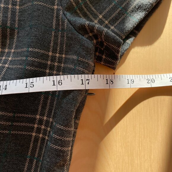 Mango Charcoal Checkered Midi Dress - Picture 9 of 11